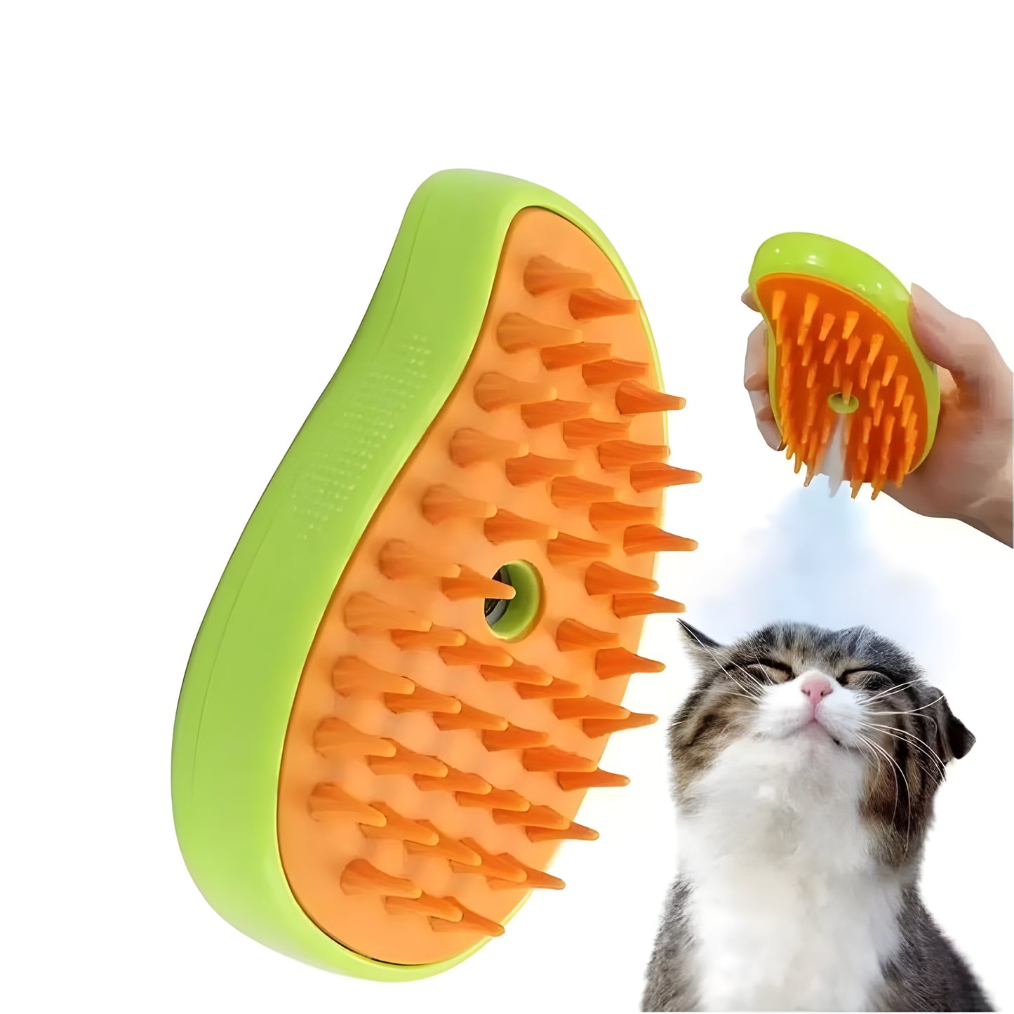 3-in-1 Electric Pet Steamer Brush for Cats & Dogs