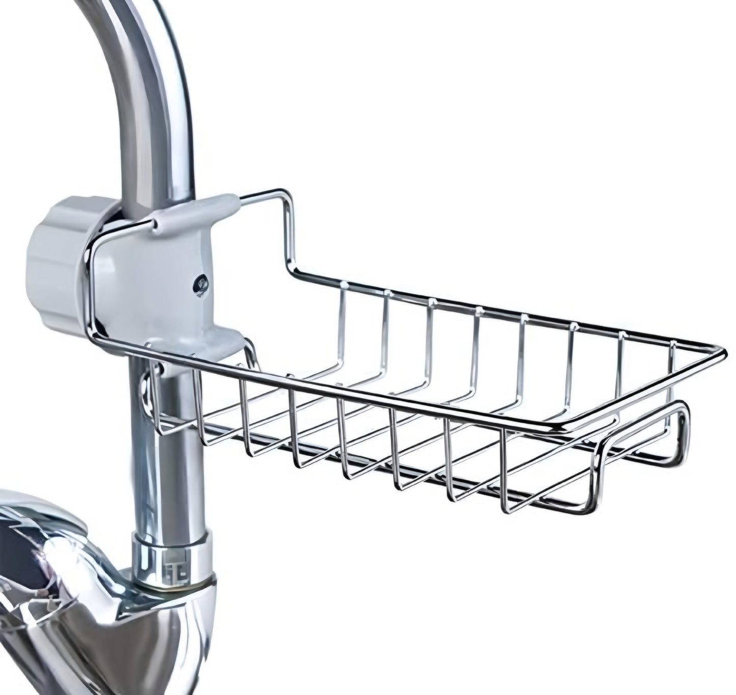 Faucet Sink Caddy-Stainless Steel Sponge & Soap